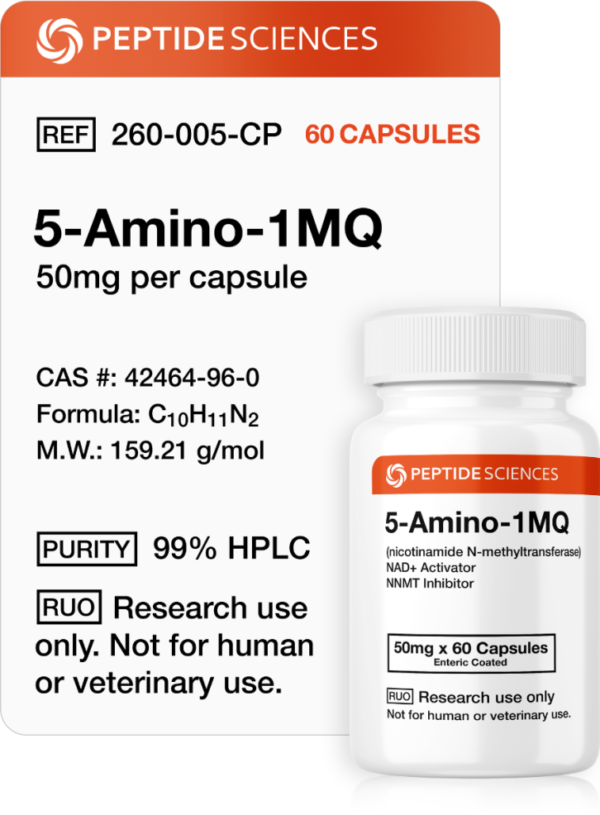 peptide1 5-Amino-1MQ 50mg (60 Capsules)
